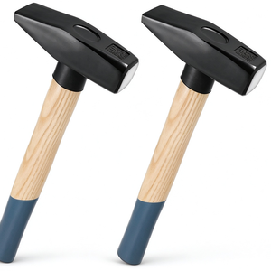Marteau de mécanicien professionnel en acier au carbone, avec manche souple en bois - Product Image 1