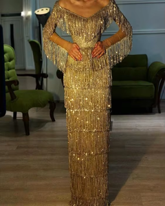 Lehenga Choli Largo hasta el Suelo para Mujer de ATIYA LIBAS en Acetato con Cuentas de Vidrio y Lentejuelas de Piedras para Bodas/Fiestas - Product Image 6