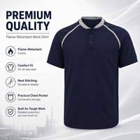 T-shirt de travail pour personnel à manches raglan, col Henley, en fibre de polyester antibactérienne, sans couture, à manches courtes/longues, avec logo personnalisé