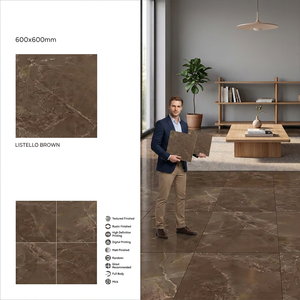 Carreaux de porcelaine brillants de haute qualité Marconix Azul 600x600mm, 8mm, polis, revêtement de sol premium 60x60cm - Product Image 4