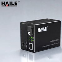 Konverter Media HAILE Netlink Gs 03b 1.25G 10KM 20KM 8Port 2Port Gigabit 2Sfp Fiber Optik Switch Jaringan Cctv Oem Odm