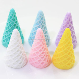 En vrac 100 Pcs/Lot 33*19MM couleur aléatoire cône <span class=keywords><strong>de</strong></span> crème glacée sans trou résine Cabochons <span class=keywords><strong>maison</strong></span> <span class=keywords><strong>de</strong></span> poupée artisanat alimentaire pour coque <span class=keywords><strong>de</strong></span> téléphone décoration - Product Image 5