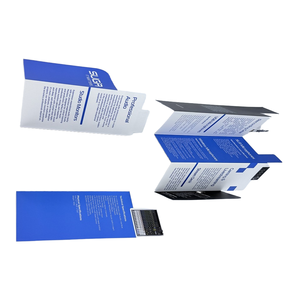 Affiche A4 personnalisée à trois volets, style <span class=keywords><strong>accordéon</strong></span>, en carton offset, impression numérique pour brochure, carte, best-seller - Product Image 4