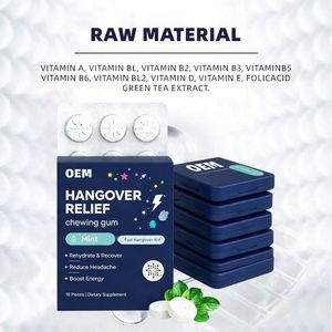 <span class=keywords><strong>Chewing</strong></span>-<span class=keywords><strong>gum</strong></span> contre la gueule de bois <span class=keywords><strong>sans</strong></span> <span class=keywords><strong>sucre</strong></span>, électrolytes et vitamine B, portable, vente en gros, OEM, ODM - Product Image 5