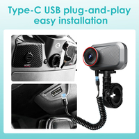 2026 Neue Motorrad- und Fahrrad-Dashcam 1080P IP66 Wasserdicht WiFi Telefonverbindung Plug & Play Aufnahme Rückspiegelhalterung 140°
