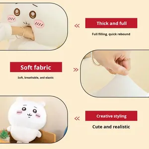 Mainan mewah hewan laut untuk putri ornamen bantal Super lembut mewah dengan katun PP mengisi lapisan jaring ukuran Mini penghilang stres - Product Image 4