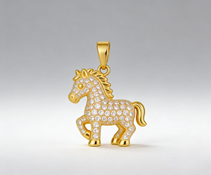 Collar de cadena de lujo clásico con diamantes CVD cultivados en laboratorio, chapado en oro de 14K sobre plata, con certificación IGI/HPHT, regalo de compromiso, estilo suéter, chino. - Product Image 1