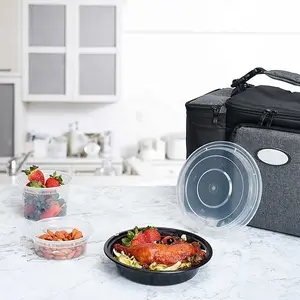 Bằng Lò Vi Bằng Nhựa An Toàn Bento Hộp Dùng Một Lần Vòng Hộp Ăn Trưa Tái Sử Dụng Thực Phẩm Lành Mạnh Lưu Trữ Container