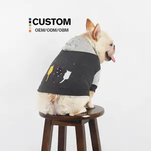 Özel yeni köpek giysileri ilkbahar ve sonbahar küçük köpek bahar pet giyim hukuk mücadele Bago köpek hoodie ince