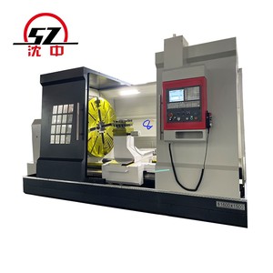 Torno CNC de Alta Resistencia CK61160 CK61180 con Riel Guía 755/855/1100, Precio Competitivo, para Torneado de Piezas Pesadas - Product Image 1