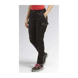 DIADORA UTILITY - 702.177675-80013/40 <b>Women</b>’s black <b>slim</b>-<b>fit</b> <b>cargo</b> work <b>trousers</b> - EAN 8032521942417 WORK <b>TROUSERS</b> - Product Image 2
