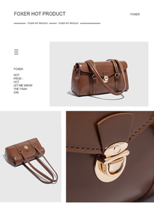 Bolsos Personalizados con Logotipo, Acabado Brillante, Bolso de Hombro Largo, Hebilla de Metal, Perfil Rígido, Bolso de Fábrica - Product Image 5