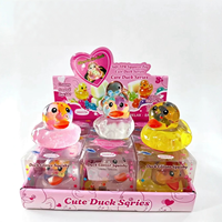 Jouet Squishy Canard Luminescent TPR Rempli de Vaseline Doux et Mignon, Jouet Sensoriel Anti-Stress à Presser, Cadeau pour Enfant, Vente en Gros
