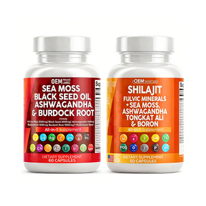 แคปซูลเสริมอาหาร OEM ซีมอส ชิลลาจิต น้ำมันเมล็ดดำ อัชวาคานธา ขมิ้น บลาดเดอร์แร็ค บูร์ด็อค ขิง ชิลลาจิต ซีมอส - Product Image 1