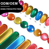 HEMA-freier UV-Gel-Nagellack in Rubinrot, Taubenblutrot, Edelstein-Transparenz, Private Label Großhandel