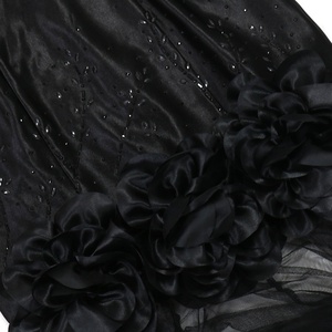 ชุดเดรสยาวผ้าซาตินหรูหราสำหรับผู้หญิง ลายดอกไม้ ชุดราตรีสำหรับงานปาร์ตี้ คลับ ค็อกเทล งานรับปริญญา ปี 2025 - Product Image 5