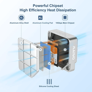 VONN Hot Sale USB C Aluminium SSD-Gehäuse USB 3.2 GEN2 10 Gbit/s M.2 2230 PCIe NVMe NGFF SATA SSD für OTG-Telefone Laptop Desktop - Product Image 4