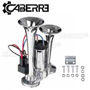 Bocina Eléctrica de Aire de 300DB y 12V con Doble Trompeta, Súper Potente, con Válvula Solenoide, para Vehículos, Autos, SUV, Camiones, RV, Barcos - Product Image 1
