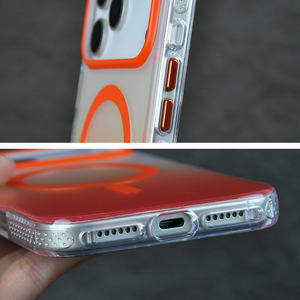 Güçlü N52 mıknatıslar darbeye iPhone için kılıf 17 Pro Max dalga noktası yan desen IMD degrade mat cep telefonu kılıfları - Product Image 4