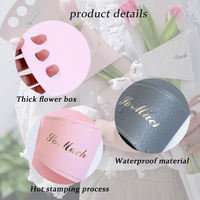 Boîte en carton de haute qualité pour fleurs, plateau d'emballage en papier, boîte cadeau pour bouquet de roses individuel, pour maman, Saint-Valentin, petite amie