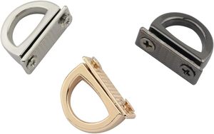 PCS Mm Metal D Ring Buckle With Screw Multi Function Ring Luggage Hardware <b>Decorative</b> Buckle For Leather Bag Garment <b>Shoe</b> Access - Product Image 2