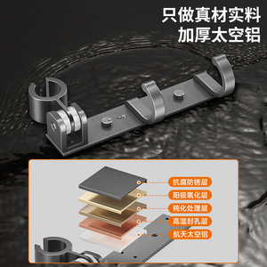 ที่วางหัวฝักบัวทรงสี่เหลี่ยม M5D06 เคลือบผงป้องกันการกัดกร่อน อุปกรณ์ในห้องน้ำ - Product Image 4