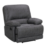 Ensemble de canapés inclinables électriques et manuels en tissu technique moderne avec fonction de massage rafraîchissant extensible et structure en bois pour salon