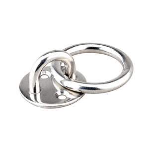 Bases de pont en acier inoxydable avec anneaux M5*33, supports et bases de lampe ronds pour portes, pour ventilateurs et lustres suspendus - Product Image 1