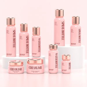 50ml 100ml 120ml <span class=keywords><strong>150ml</strong></span> 200ml 250ml 300ml sang trọng nhựa mặt huyết thanh Body Lotion mỹ phẩm sương phun chai với Jar Bộ - Product Image 2