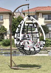 <span class=keywords><strong>Hamaca</strong></span> colgante de ratán para exteriores, silla columpio con diseño moderno de "<span class=keywords><strong>Ratan</strong></span>" - Product Image 6