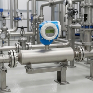Débitmètre massique Coriolis Endress+Hauser 80E25, capteur de débit élevé pour la mesure industrielle du gaz - Product Image 1
