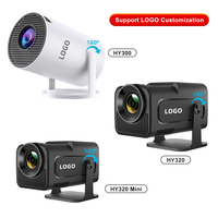 Projecteur Portable LED 4K HY300 Pro HY320 Mini Intelligent Android avec Support 4K, Faible MOQ, OEM/ODM
