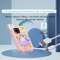 Teléfono Inteligente de Juguete para Niños SourcingArk con Pantalla Táctil Unicornio de 2.8 Pulgadas, Cámara Dual, CMOS, MP3, Full HD, Función de Fotografía Z10