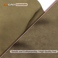 Cuir écologique avec qualité du cuir véritable, tissu en cuir synthétique PU à texture suédée pour vêtements, vestes, manteaux sur mesure
