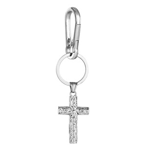Porte-clés en alliage de zinc avec motif celtique tressé et sangle en cuir, cadeau unisexe - Product Image 4