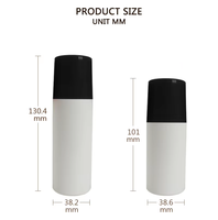 Flacon roll-on en plastique vide 50ml/60ml/90ml/100ml pour déodorant, parfum et sérum de soin de la peau