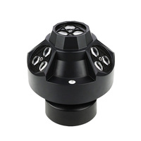 QSE Projecteur LED à tête mobile 200W à quatre têtes, effet Bee Eye, RGBW, Stroboscope, Laser, DMX512, activé par la voix, dimmable, pour piste de danse et concert