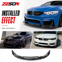 Lèvre avant en fibre de carbone sèche style VS pour BMW M3 M4 F80 F82 2014-2018
