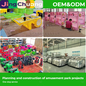 Kart à pédales électrique pour aire de jeux pour enfants - Design carré lumineux, double batterie, usage commercial extérieur - Product Image 4