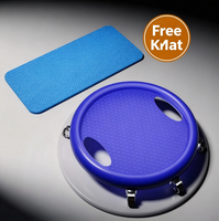 Disque de glisse Ab Wheel silencieux et stable pour l'entraînement abdominal – Équipement de fitness pour hommes et femmes, idéal pour la maison et le bureau, entraînement de force