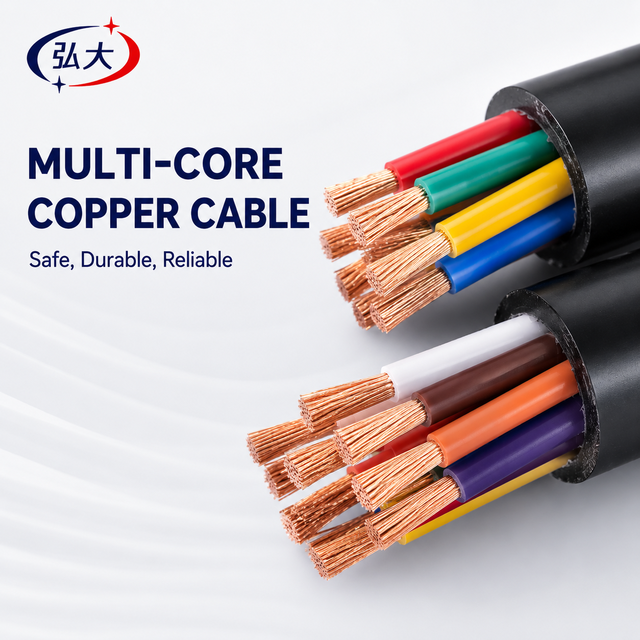 Copper Core XLPE PVC Jacketed Control Cable KVV/KYJV Series Armored/Unarmored Fire Resistant LSZH Options Industrial Power