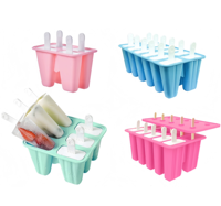 Moule à glaces réutilisable en silicone écologique avec système de démoulage facile pour glaces maison, jus, yaourt, emballage en sachet OPP