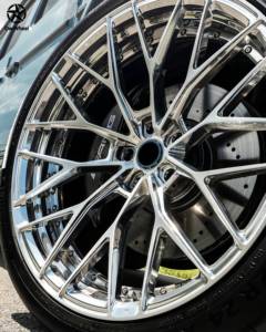 Jantes en alliage forgé DW 2 pièces 18 19 20 21 22 pouces 5x112 2pc Deep Concave Silver Chrome pour Mercedes <span class=keywords><strong>AMG</strong></span> <span class=keywords><strong>C63</strong></span> E63 GT W205 - Product Image 5
