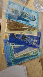 Papelería, 1 pieza, marcapáginas de Metal con flores huecas con borla, pintura de <span class=keywords><strong>Van</strong></span> <span class=keywords><strong>Gogh</strong></span>, marcas de <span class=keywords><strong>libro</strong></span> para amantes de los libros, escritores, lectores - Product Image 6