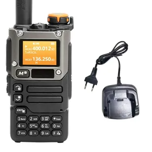 UV-K6 Walkie talkie genggam UVK6, stasiun tangan Tiongkok dan Inggris, penerima frekuensi satu tombol peningkatan K5