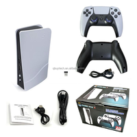 Console de jeu TV S905L P5 Plus avec deux manettes sans fil 2,4 GHz, 4K HD, plus de 40 000 jeux, 128 Go, SFC classique, adapté aux familles