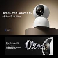 Caméra intelligente Xiaomi originale 4 4K Wi-Fi 6 double bande avec suivi IA, vision nocturne, audio bidirectionnel, sécurité domestique, surveillance de bébé, caméra pour animaux de compagnie