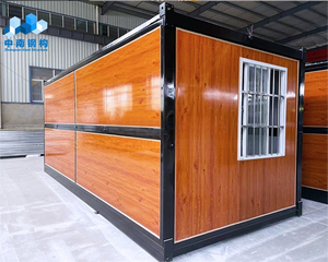 Maison mobile pliable de 20 pieds avec design méditerranéen en sandwich et acier, maison préfabriquée étanche - Product Image 3