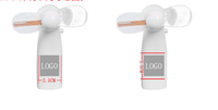 Ventilatore LED Portatile Personalizzabile con Logo e Messaggio Programmabile, Mini Ventilatore LED con Luce