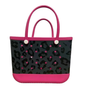 Mua sắm trực tuyến tùy chỉnh in phụ nữ túi xách chỉ đơn giản là Tote bãi biển Túi xách tay không thấm nước BOG Túi - Product Image 3